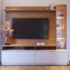 Estante Home Para Tv Até 70 Polegadas Com Led E Cristaleira A