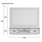 Estante Home Para Tv Até 70 Polegadas Ripado Maringá Linea Br