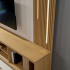 Estante Home Para Tv Até 75" Com 01 Porta Led Cascata E Detal