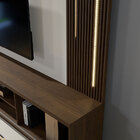 Estante Home Para Tv Até 75" Com 02 Portas Led Cascata E Deta