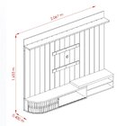 Estante Home Para Tv Até 75 Polegadas Imola Naturale/off White