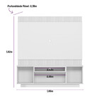 Estante Home Para Tv Até 75 Polegadas Ripado Barretos Linea B