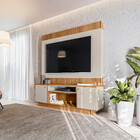 Estante Home Para Tv Até 75 Polegadas Ripado Barretos Linea B