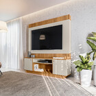 Estante Home Para Tv Até 75 Polegadas Ripado Barretos Linea B