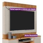 Estante Home Para Tv Até 75 Polegadas Ripado Barretos Linea B