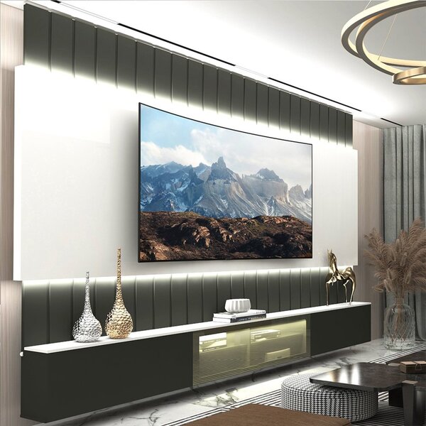 Estante Home Para Tv Até 85 Polegadas Com Led 260cm Soberano