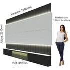 Estante Home Para Tv Até 85 Polegadas Com Led 260cm Soberano