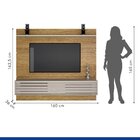 Estante Home Para Tv Califórnia Valdemóveis Cinamomo/off White