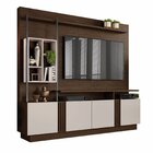 Estante Home Para Tv Industrial Ripado 4 Portas 4 Nichos Fort