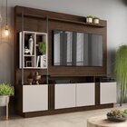 Estante Home Para Tv Industrial Ripado 4 Portas 4 Nichos Fort