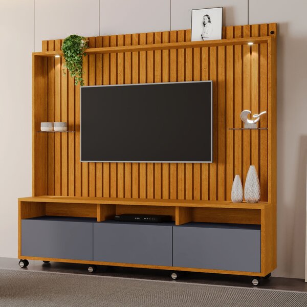 Estante Home Para Tvs De Até 60 Polegadas Com 3 Gavetas Absol