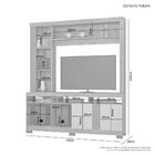 Estante Home Poesia Tv Até 50 Polegadas Jcm Móveis Cacau/grig