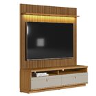Estante Home Ripada 180cm Aloha Para Tv Até 75 Nature/off Whi