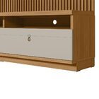 Estante Home Ripada 180cm Aloha Para Tv Até 75 Nature/off Whi