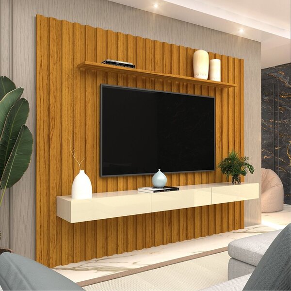 Estante Home Ripada Para Tv Até 85 Polegadas 3 Gavetas Elegan