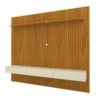 Estante Home Ripada Para Tv Até 85 Polegadas 3 Gavetas Nobre