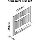 Estante Home Ripada Para Tv Até 85 Polegadas 3 Gavetas Nobre