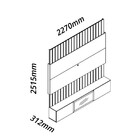 Estante Home Ripada Para Tv Até 85 Polegadas Com Led Reflecta