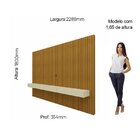 Estante Home Ripada Para Tv Até 85 Polegadas Nobre Soft 228,8