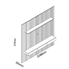Estante Home Ripada Para Tv Até 90 Polegadas Com Led 3 Gaveta