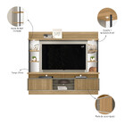 Estante Home Ripado  Para Tvs De Até 60 Polegadas Salvador Li