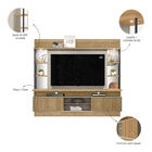 Estante Home Ripado  Para Tvs De Até 60 Polegadas Salvador Li