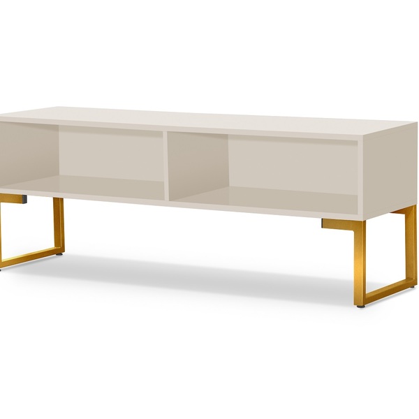 Estante Home Sala Tv Estilo Industrial Pés De Ferro Dourado O