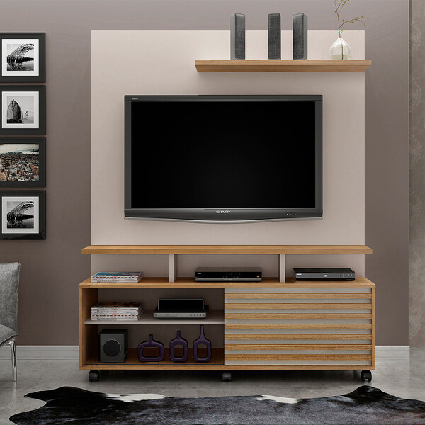 Estante Home Star 1 Porta 3 Prateleiras 3 Nichos Valdemoveis