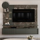 Estante Home Suspensa Para Tvs Até 65 Polegadas 2 Portas Aten