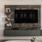 Estante Home Suspensa Para Tvs Até 65 Polegadas 2 Portas Aten