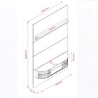 Estante Home Suspenso Até 65 Polegadas Monte Carlo Fendi/natu