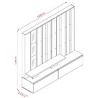 Estante Home Teather Zeus Para Tv Até 65'' Com Led - Madetec