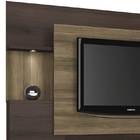 Estante Home Theater Aron - Linea Brasil Capuccino Wood/ebano