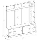 Estante Home Theater Até 65 Polegadas Pilar Buriti Caemmun