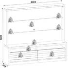 Estante Home Theater Com 02 Gavetas Vicentinni Branco Laca -