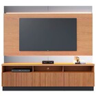 Estante Home Theater Com Led Para Tv Até 70 Pol. 3 Portas Mar