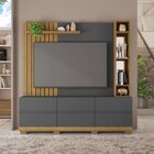 Estante Home Theater Frisado Para Tv Até 65 Polegadas Smart M