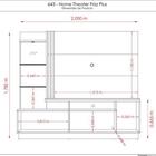 Estante Home Theater Frizz Plus Para Tv 60 Polegadas Titanio