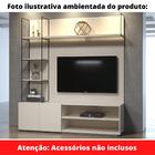 Estante Home Theater Helsinque Univ 180 Cm Laca Cinza Claro O