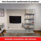 Estante Home Theater Helsinque Univ 240 Cm Laca Cinza Claro O