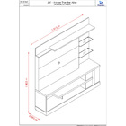 Estante Home Theater Madetec Alan Para Tv De Até 55' - Madete