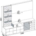 Estante Home Theater New Turati - Dj Móveis - Castanho