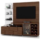 Estante Home Theater New Turati - Dj Móveis - Castanho