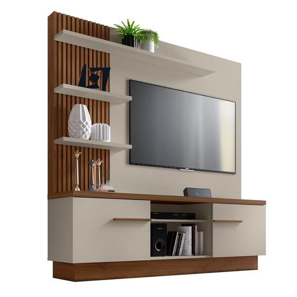 Estante Home Theater Para Tv 55 Pol. 180cm Iguaçú L06 Off Whi