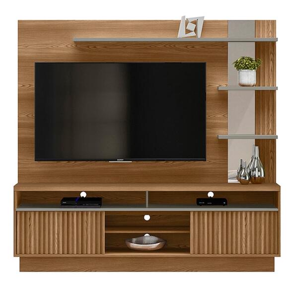 Estante Home Theater Para Tv 65 Pol. 200cm Trinity L06 Amêndo