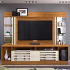 Estante Home Theater Para Tv Até 55 Pol. Frizz Gold 2 Portas