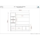 Estante Home Theater Para Tv Até 55 Polegadas 2 Portas Frizz