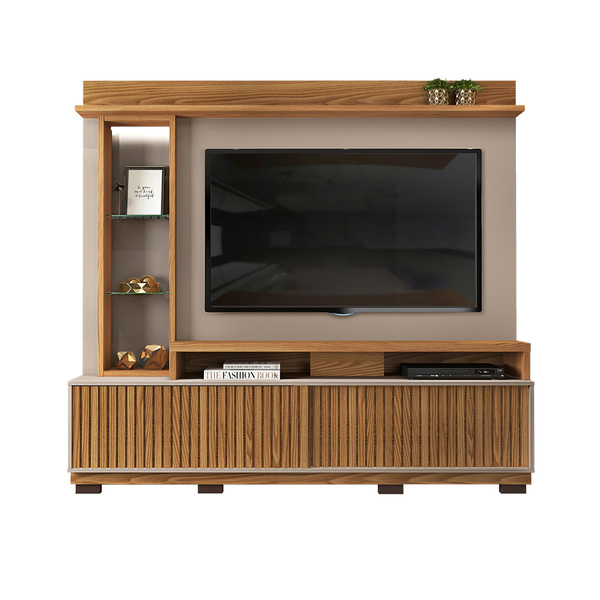 Estante Home Theater Para Tv Até 65'' Viseu Carvalho / Amarul