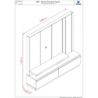 Estante Home Theater Para Tv Até 75 Polegadas Apolo Madetec J