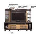Estante Home Theater Para Tv De 55 Pol Com Pés Titanio